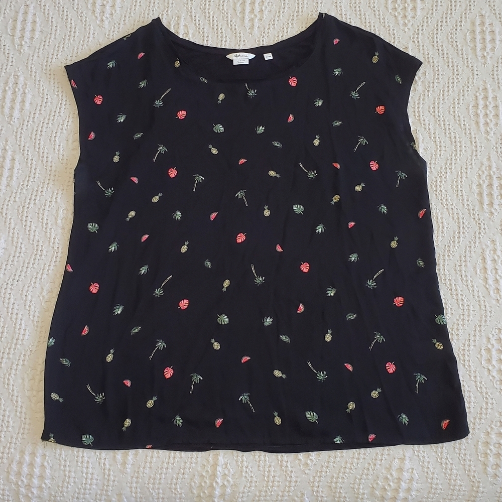 ✨️2/$20 Reitmans Summer Print Cap Sleeve Blouse